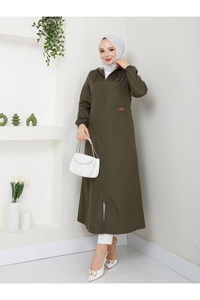 Quen Women's Long Trench Coat