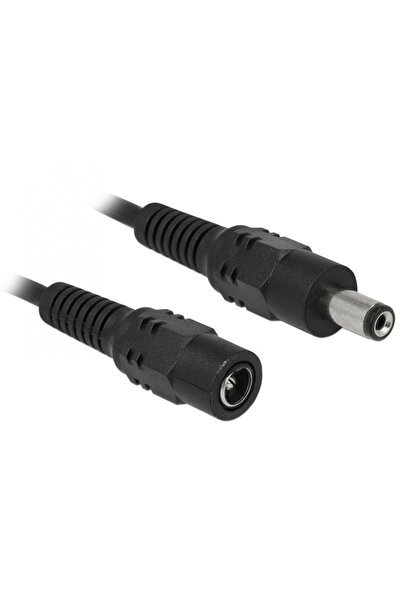 SOHO Power Cable with DC Connectors Male-Female 2.1 mm x 5.5 mm, 1m, Black