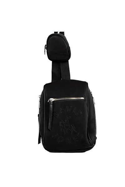 David Jones Çapraz Postacı Çantası Saten Siyah