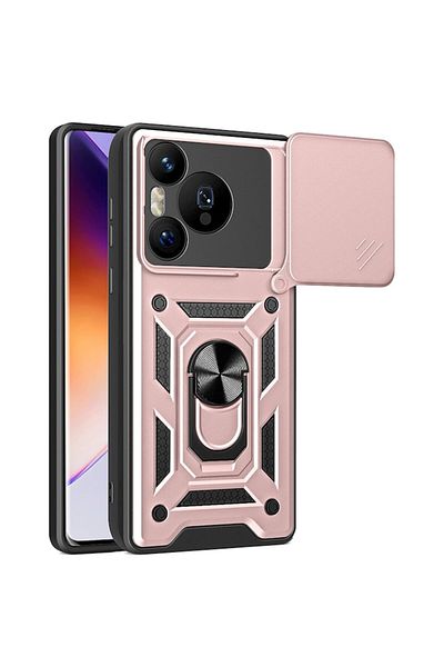 e-Eunoia Art Protective Case for Huawei Pura 70 Pro, R48, Thermoplastic, Golden Rose