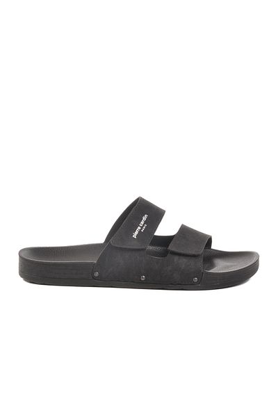 Pierre Cardin Black Velcro Large Size Men's Slippers Pc-7039 m