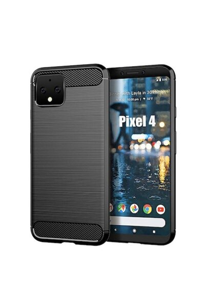 Bibilel Husă de protecție cu inserții de carbon pentru Google Pixel 4, protec...