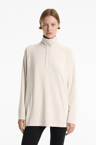 Oysho Back pleat long sweatshirt with soft-touch modal