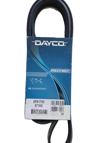 DAYCO FORD FİESTA / FUSİON 68PS 1.4 TDCİ - DEVİRDAİM V KAYIŞI - 6PK1705