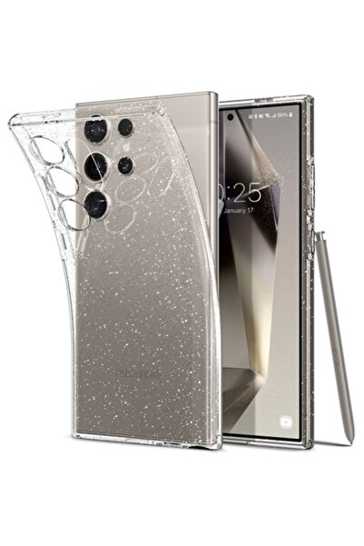 Spigen Husa pentru Samsung Galaxy S24 Ultra S928, Liquid Crystal Glitter, Grip Pro, Transparenta