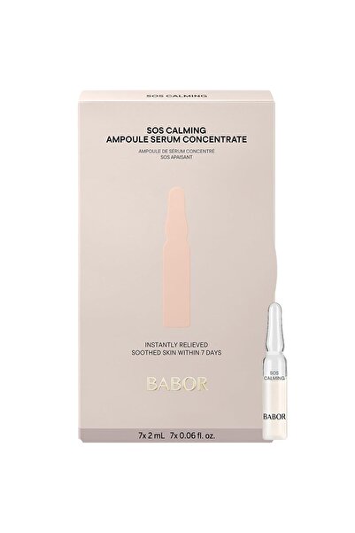 BABOR SOS Calming, Fiole cu ser pentru față, cu aloe vera și pantenol pentru ...