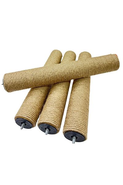 Komano Pontika Cat Scratching Replacement Roller 1St Class Jute Rope M8 Diameter Nut Screw Scratching Roller 1 Piece