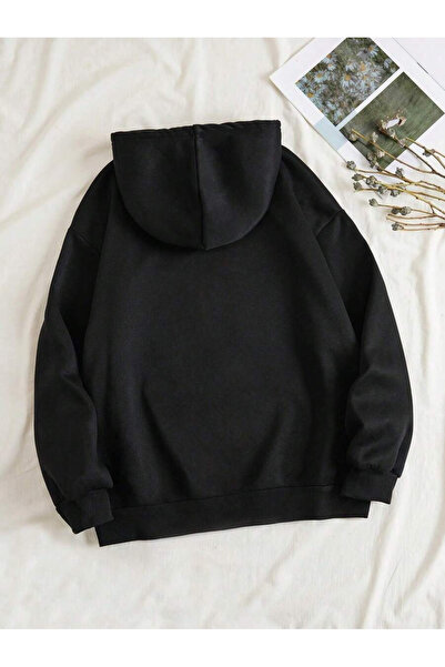 uyguntarz Φούτερ Unisex Leopard Heart με στάμπα Oversize