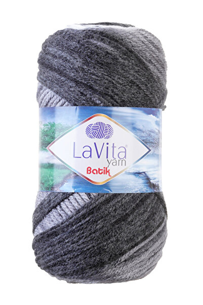 LaVita Yarn Ață de tricotat manuală Batik 100% acrilic 100gr (DG11 ANGELLA)