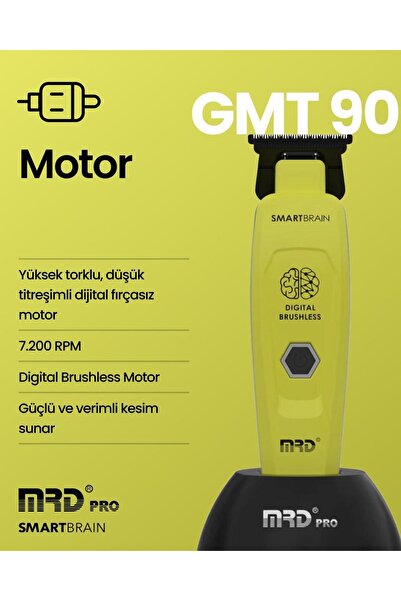 MRD PRO Smart Brain Titanyum Bıçaklı Profesyonel Sıfırlama Tıraş Makinesi
