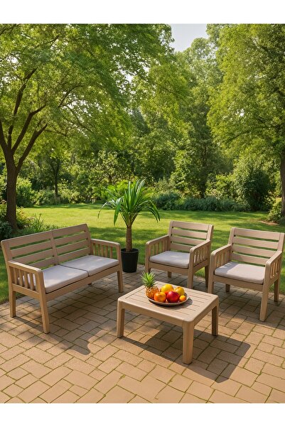 MOBETTO Ada 2+1+1+S Bahçe Takımı / Balkon - Bahçe - Teras Mobilyası