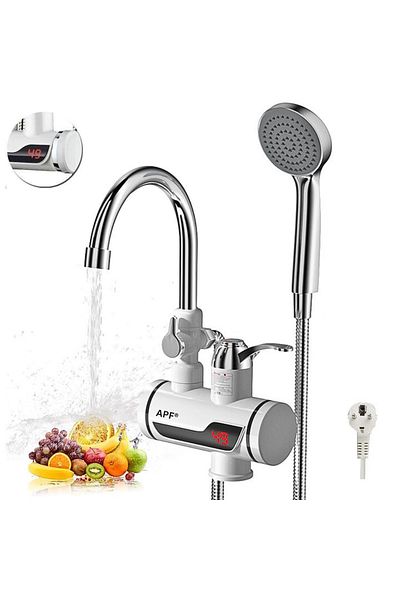 APF Instant hot water 3000W with LCD display and shower - sink mounting