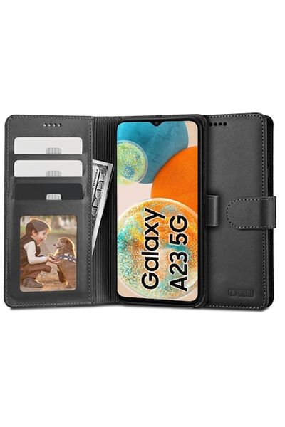 e-Eunoia Art Tech-Protect Wallet Case for Samsung Galaxy A23 5G - Black