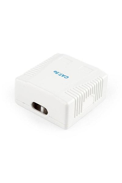 Gembird Priza Aplicata UTP Gembird, cat 5e, 2 porturi, Alb