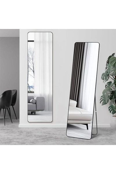 SKY TOUCH SKY-TOUCH Full Length Mirror 151x42cm, Floor Mirrors with Aluminum Alloy Frame