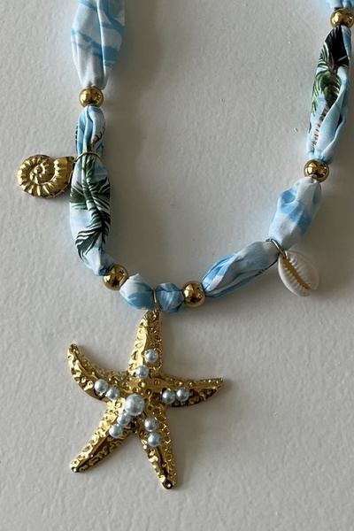 Beca Atelier Coastal Pearl Çelik Fular Kolye