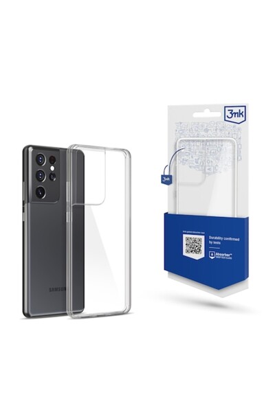 3MK Carcasă pentru Samsung Galaxy S21 Ultra 5G G998, Clear, Grip Pro, Transpa...