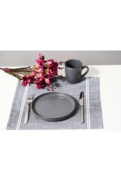 Heinner Set farfurii CALYPSO HR-WDF-G20D6, Ceramic, 20 cm, 6 pieces (Black)