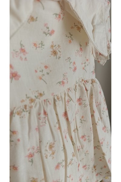 PURE BABY NATURA 18 Months Muslin Fabric Baby - Girl Patterned Dress