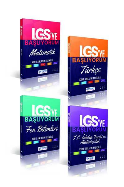 Yanıt Yayınları Lgs' ye Başlıyorum, Matematik, Türkçe, Fen Bilimleri, İnkılap...