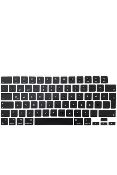 hk Macbook Air 15 Inç 2025 A3241 M4 Işlemcili Türkçe Q Silikon Klavye Koruyuc...