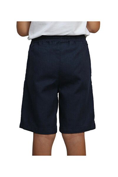 LIVIN FREE Erkek Çocuk Bermuda Short, Armürlü, %100 Pamuk, 6-14 Yaş, günlük, şık, okul icin