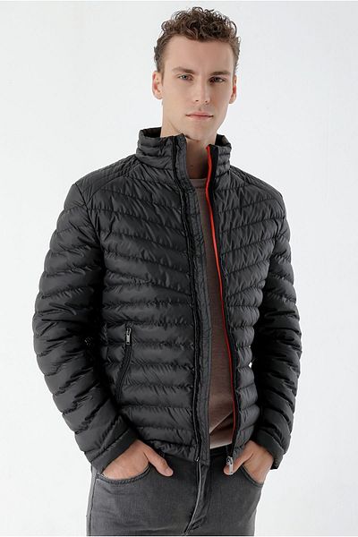 Morven Black Water Repellent Windproof Dynamic Fit Relaxed Fit Puffer Jacket