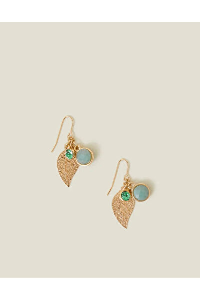 Accessorize Yaprak Taşlı Küpe