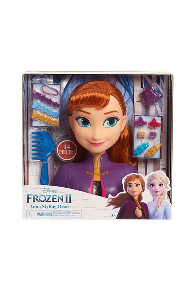CLEMENTONI Disney Frozen 2 Anna Hairdressing Head