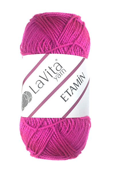 LaVita Yarn Etamin El Örgü İpi %100 Akrilik 30gr (0014 FUJYA)