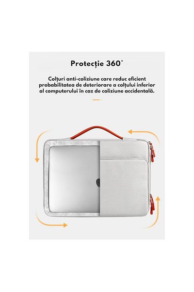 varioshop VarioShop® Universal 15.6 inch Laptop Bag, Suitcase Attachment System, Elegant Design, Rez
