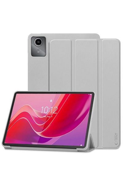e-Eunoia Art Husa pentru Lenovo Tab M11, SmartCase, Grip Pro, U1473, Gri
