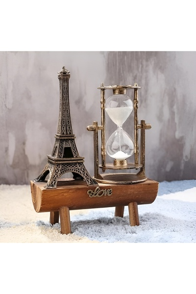 EVİMDM Eyfel Kuleli Dekoratif Kum Saati
