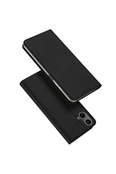 Dux Ducis Husă de telefon pentru Motorola Moto G34, Skin Pro, rezistentă la impact, neagră