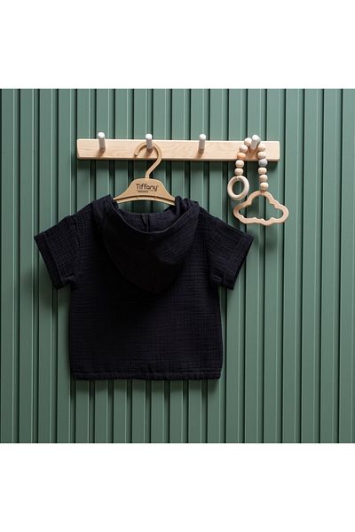 Tiffany Baby Kıds Tiffany Baby Muslin Theme Hooded T-Shirt 26123