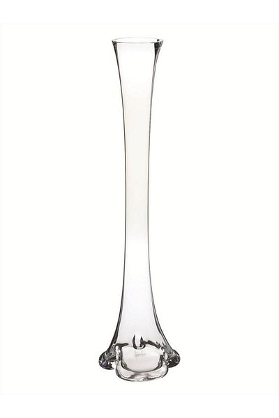 Nettenevime Glass Vase Elephant Pillar Model 60cm Transparent Colorless Thin Waisted Vase