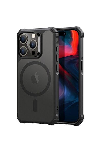 ESR MagSafe Case for Apple iPhone 15 Pro Max, Air Armor Halolock, Impact Safe, Black
