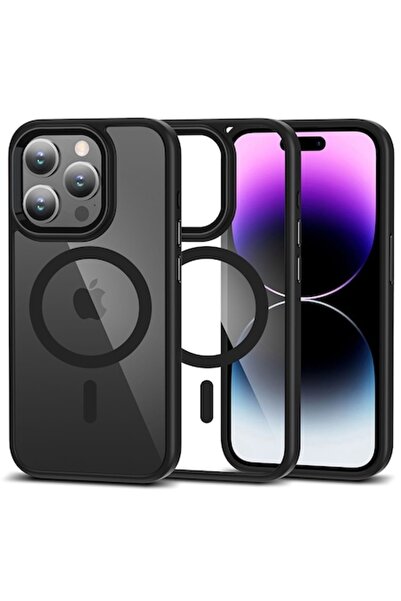 Tech-Protect Carcasă MagSafe pentru Apple iPhone 15 Pro, Magmat Clear, Grip P...