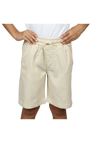 LIVIN FREE Erkek Çocuk Bermuda Short, Armürlü, %100 Pamuk, 6-14 Yaş, günlük, ...