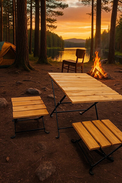 TİTANYUM CHAİR Kamp masa sandalye takımı