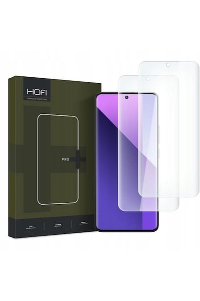 e-Eunoia Art Protector de ecran din sticlă pentru Xiaomi Redmi Note 13 Pro+, adeziv UV, rezistent la impact, set de 2