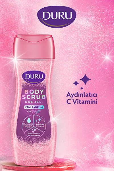 Duru Body Scrub Duş Jeli Pink Delight 2x450ml