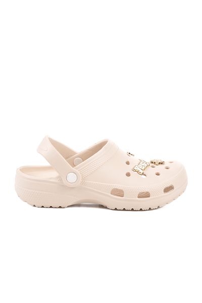 Aspor Ecru Eva Women's Sabo Slippers