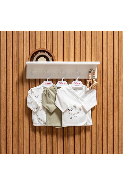 Tiffany Baby Kıds Tiffany Baby Farm Village Theme 3-Piece Bodysuit Set 51078