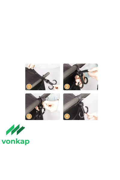 Vonkap حاملة عربة الأطفال المحمولة بخطاف للحمل