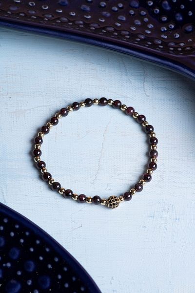 DENİZ Certified Lal Natural Stone Bracelet