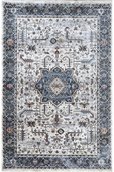Alaturka 1535 Kemik Etnik Desenli Salon Halısı