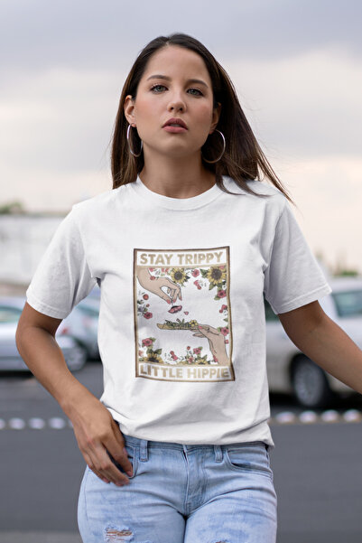 Butik Stay Trippy Printed / Γυναικείο πολύχρωμο T-Shirt 100% Βαμβάκι Κανονική...