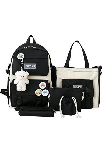 MorFansi Set rucsac 5 piese pentru fete și copii, MorFansi, cu geantă pentru ...