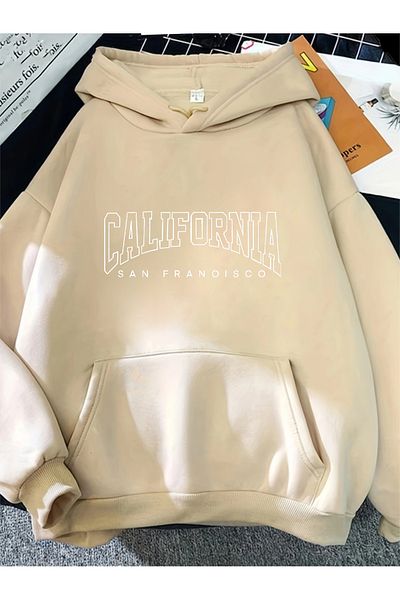 uyguntarz Unisex San Francisco Printed Oversize Sweatshirt